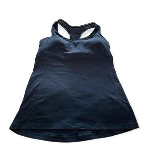 LULULEMON  Dark‎ Navy Racerback Mesh Athletic Top